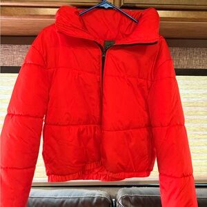 Wild Fable Red Puffer Jacket